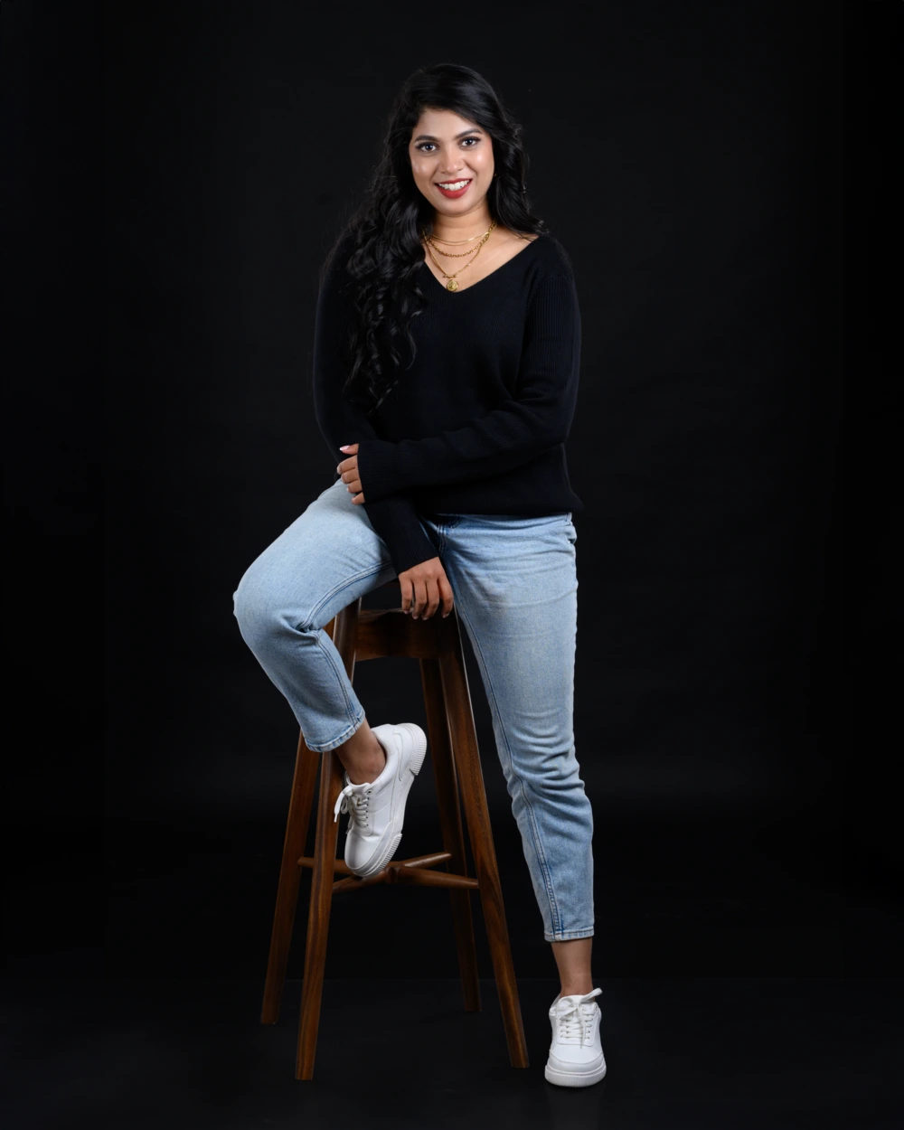 Parvathy Nandu in Black Dress